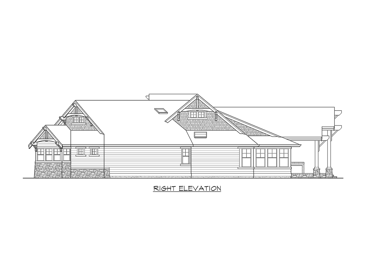 Plan 23284JD: Luxury Craftsman with Front-to-Back Views - Image #26 - Craftsman, Mountain, Northwest, Rustic