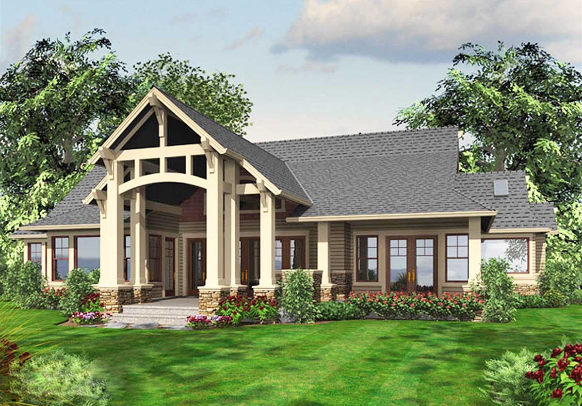Plan 23284JD: Luxury Craftsman with Front-to-Back Views - Image #22 - Craftsman, Mountain, Northwest, Rustic