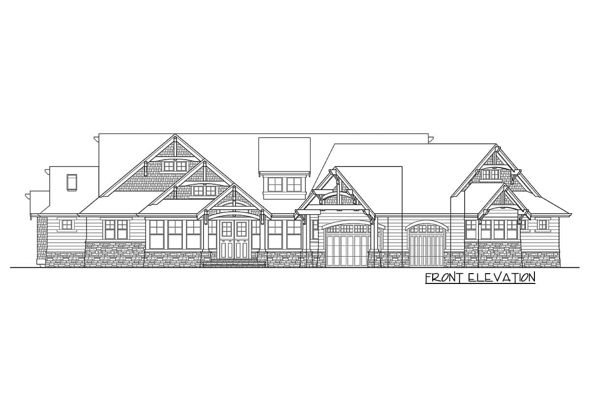 Plan 23285JD: Luxury Craftsman with Finished Lower Level - Image #20 - Craftsman, Mountain, Northwest, Rustic