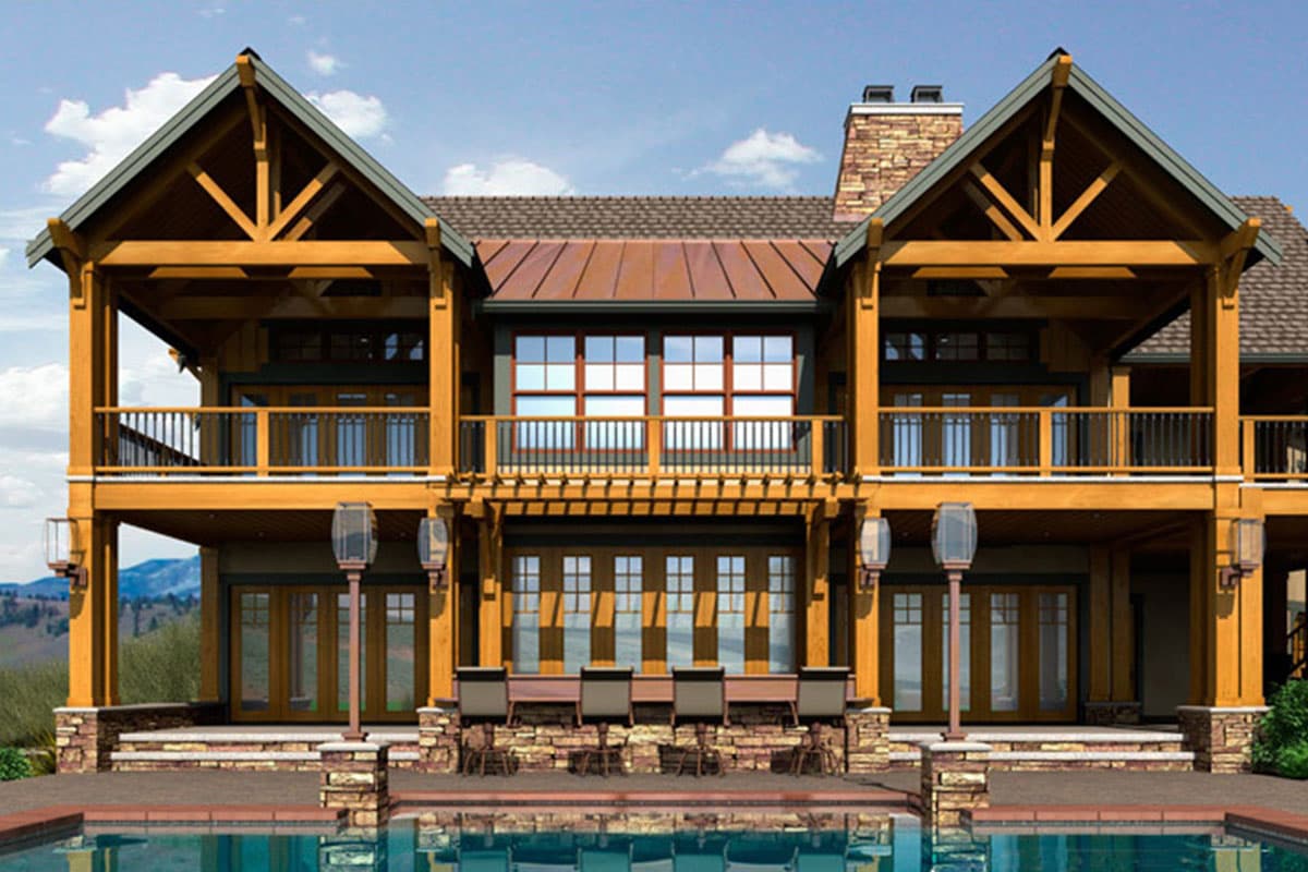 Plan 23286JD: 4-Bed Craftsman House Plan with 3-Car Angled Garage  - Image #26 - Craftsman, Mountain, New American, Northwest, Vacation