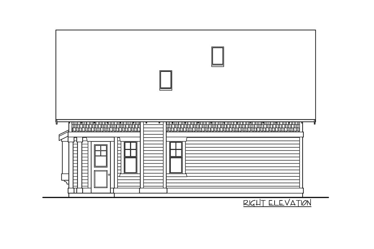 Plan 23293JD: Cottage with Many Options - Image #6 - Cottage, Vacation