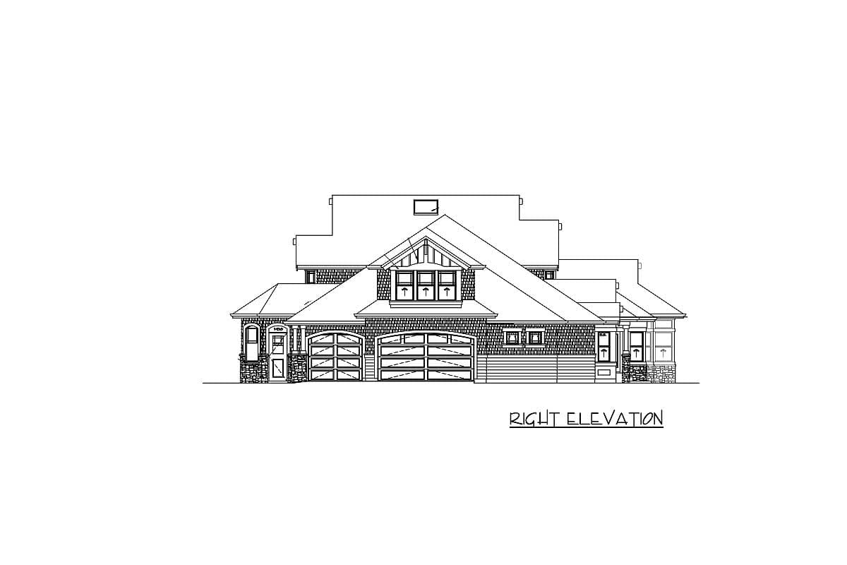 Plan 23298JD: Classic Craftsman with Master Down (or Up) - Image #24 - Craftsman, Northwest