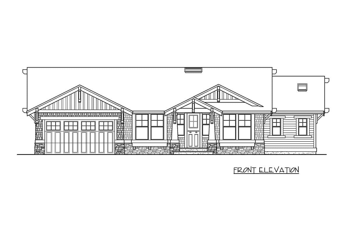 Plan 2330JD: Attractive One-story Craftsman Home Plan - 1725 Sq Ft - Image #21 - Craftsman, New American, Northwest, Ranch