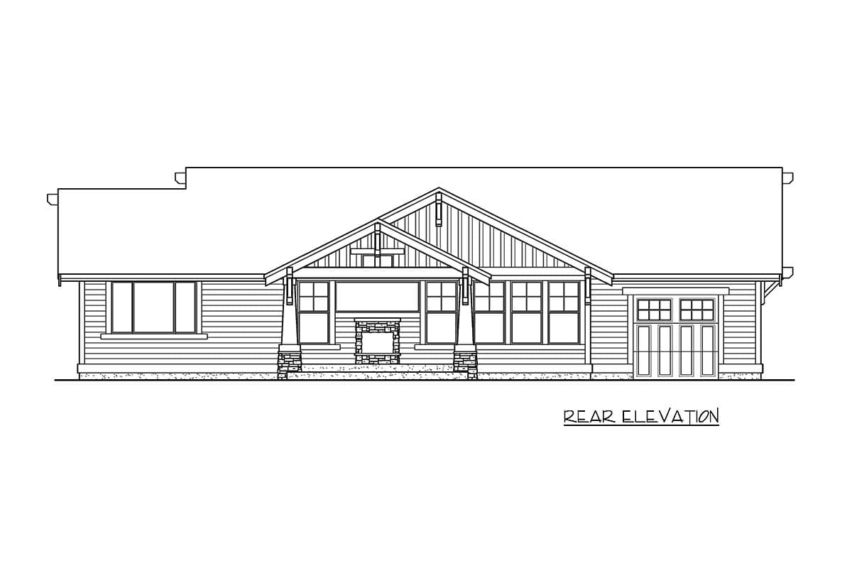 Plan 2330JD: Attractive One-story Craftsman Home Plan - 1725 Sq Ft - Image #23 - Craftsman, New American, Northwest, Ranch