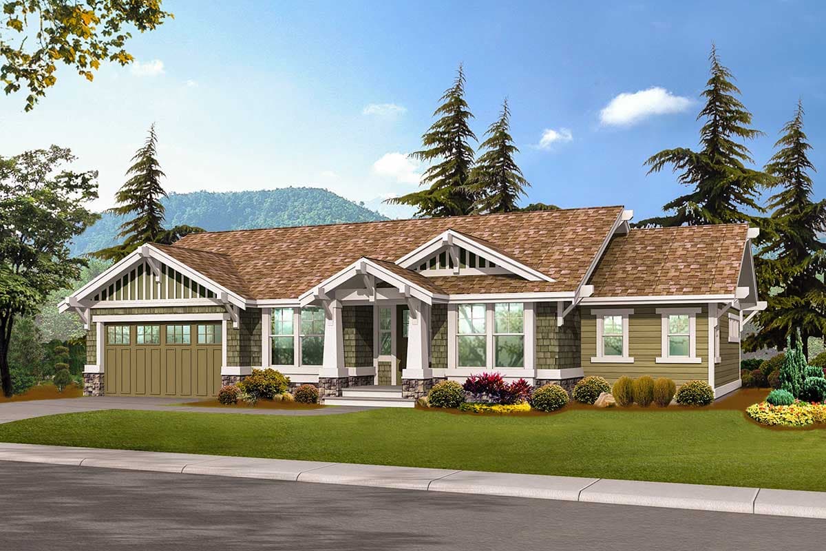 Plan 2330JD: Attractive One-story Craftsman Home Plan - 1725 Sq Ft - Image #20 - Craftsman, New American, Northwest, Ranch