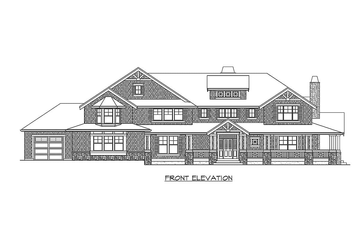 Plan 23300JD: Master Down (or Up) Luxury Craftsman - Image #25 - Craftsman, Northwest