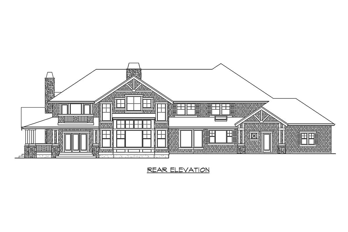 Plan 23300JD: Master Down (or Up) Luxury Craftsman - Image #27 - Craftsman, Northwest