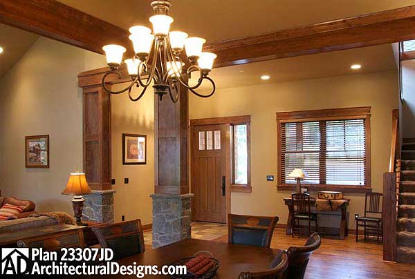 Plan 23307JD: Rustic Lodge - Image #7 - Craftsman, Mountain, Northwest, Rustic, Vacation