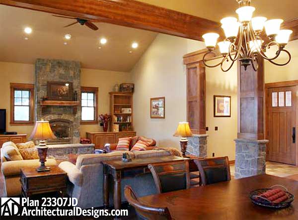 Plan 23307JD: Rustic Lodge - Image #9 - Craftsman, Mountain, Northwest, Rustic, Vacation