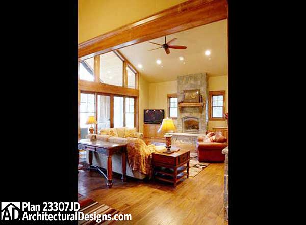 Plan 23307JD: Rustic Lodge - Image #10 - Craftsman, Mountain, Northwest, Rustic, Vacation