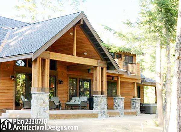 Plan 23307JD: Rustic Lodge - Image #21 - Craftsman, Mountain, Northwest, Rustic, Vacation