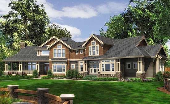 Plan 23308JD: Wrap-Around Porch - Image #8 - Craftsman, Northwest