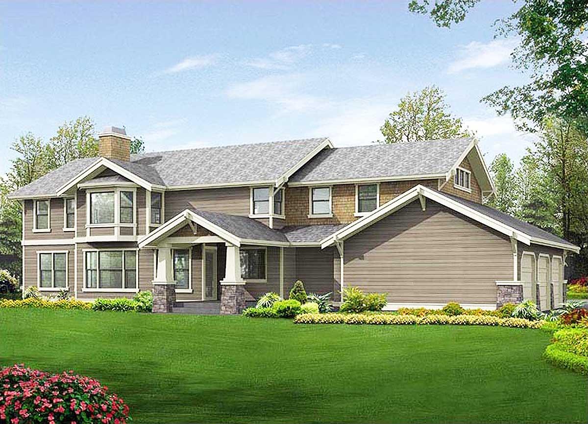 Plan 23310JD: Craftsman Home Plan with Sturdy Covered Entry - Image #14 - Craftsman, New American, Northwest