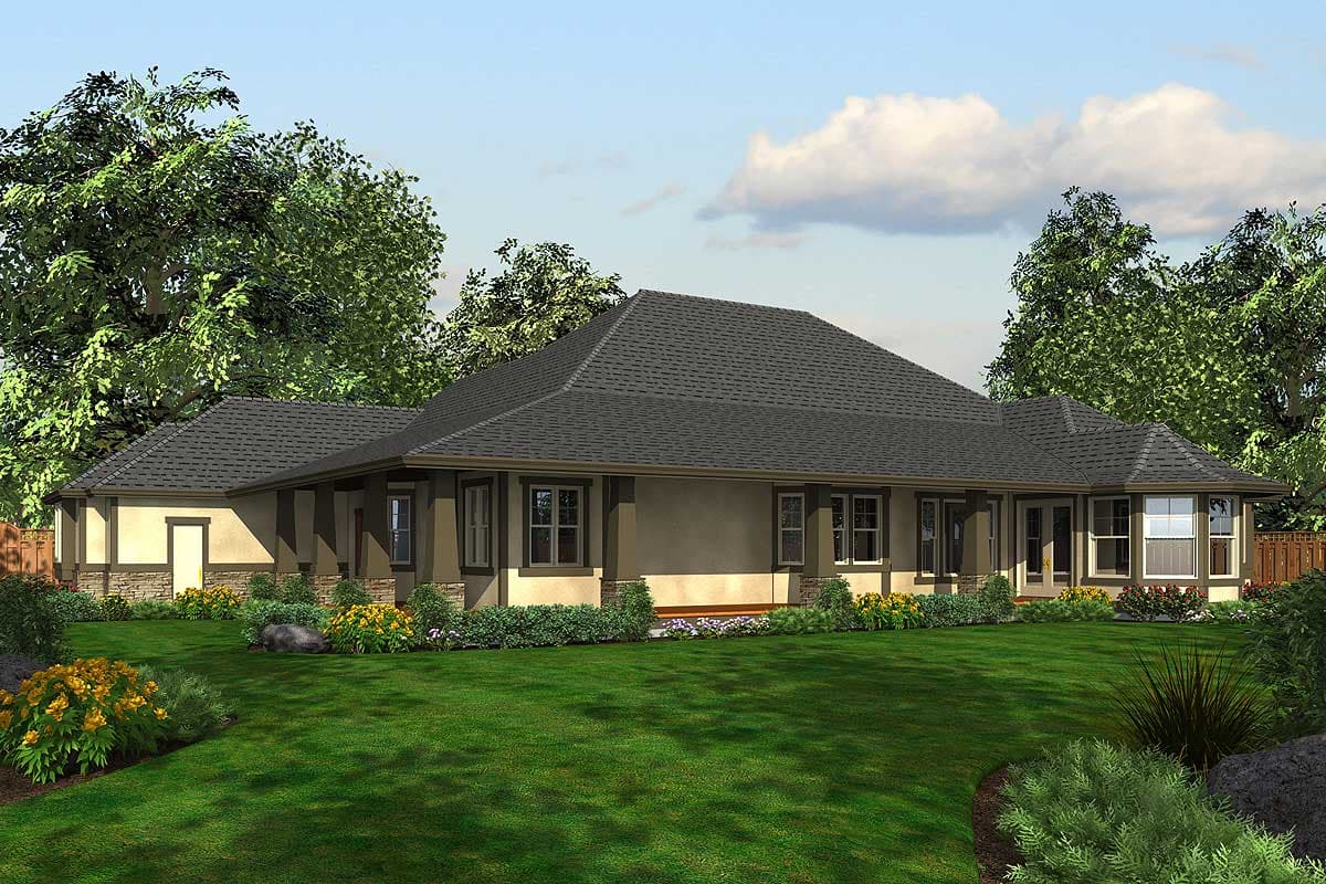 Plan 23320JD: Modern Rambler with Upstairs Bonus Room - Image #13 - Craftsman, Northwest