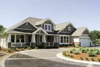 Modern Rambler with Upstairs Bonus Room