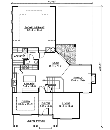 Plan 23325JD: Two To Choose From - Floor Plan - Main Level - Northwest