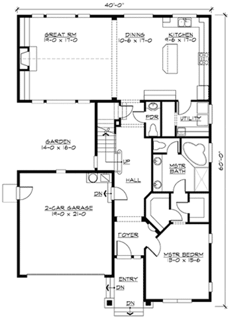 Plan 23334JD: Numerous Vaulted Ceilings - Floor Plan - Main Level - Craftsman, Northwest