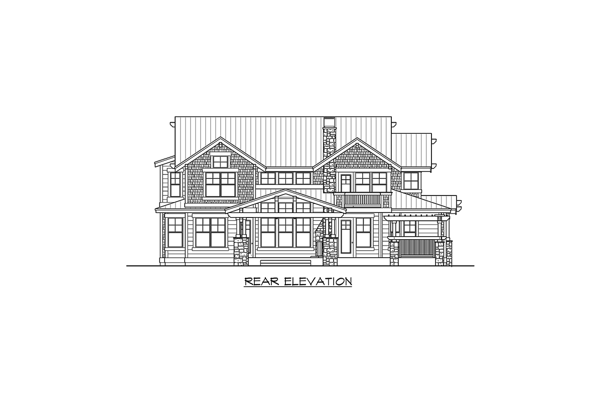 Plan 23338JD: Rustic Mountain House Plan - Image #28 - Craftsman, Mountain, Northwest, Rustic, Vacation