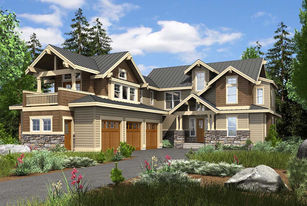 Plan 23338JD: Rustic Mountain House Plan - Image #24 - Craftsman, Mountain, Northwest, Rustic, Vacation