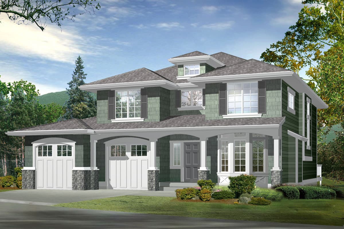 Plan 2334JD: Compact House Plan with Options - Image #19 - Country, Craftsman, Northwest