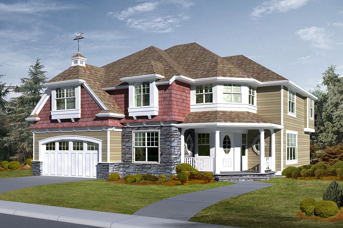 Plan 23344JD: Beautiful 4 Bed Shingle Style House Plan - Image #45 - Craftsman, Northwest, Shingle