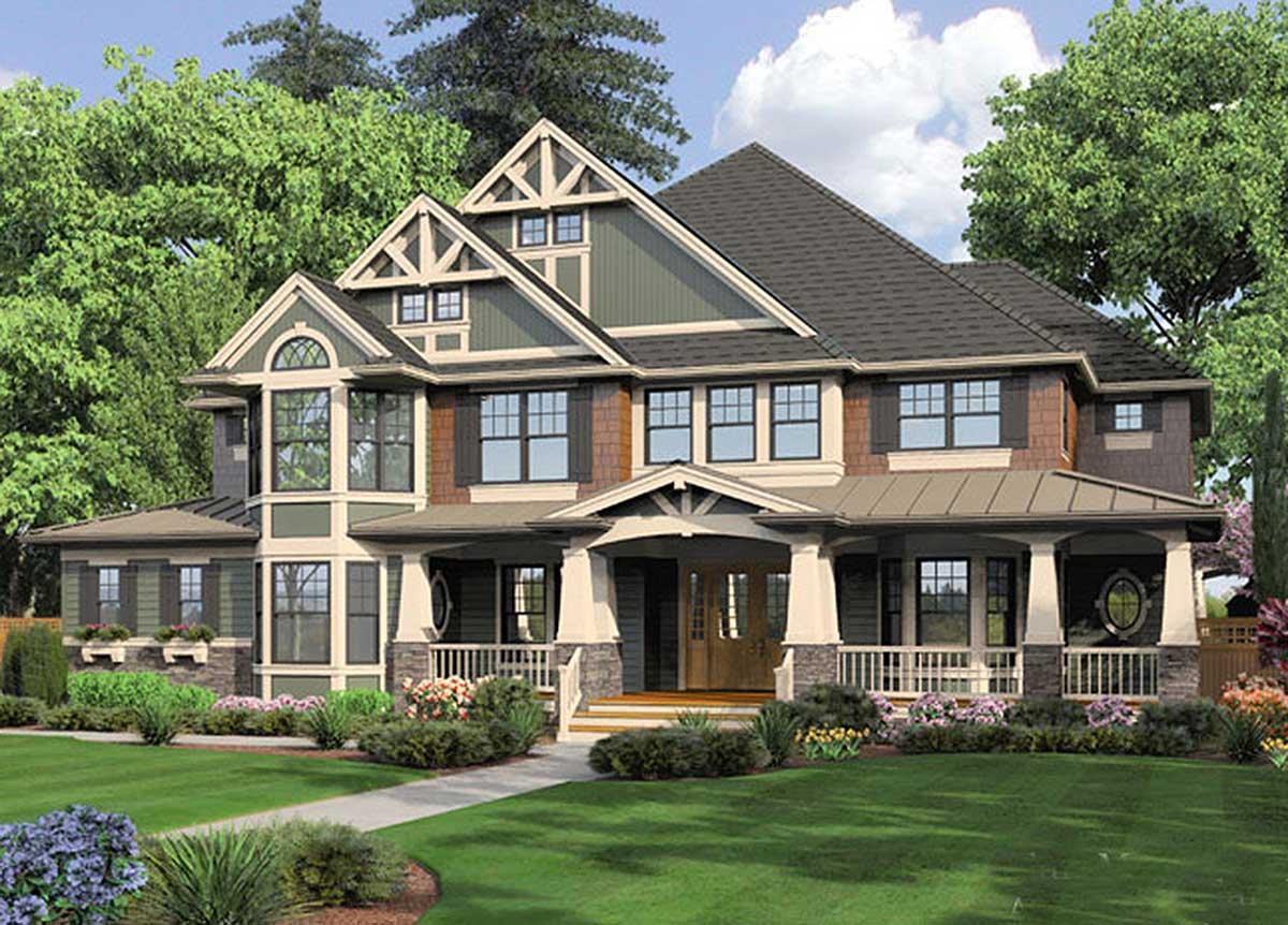 Plan 23360JD: Complete with Outdoor Living Room - Image #4 - Craftsman, Northwest, Shingle