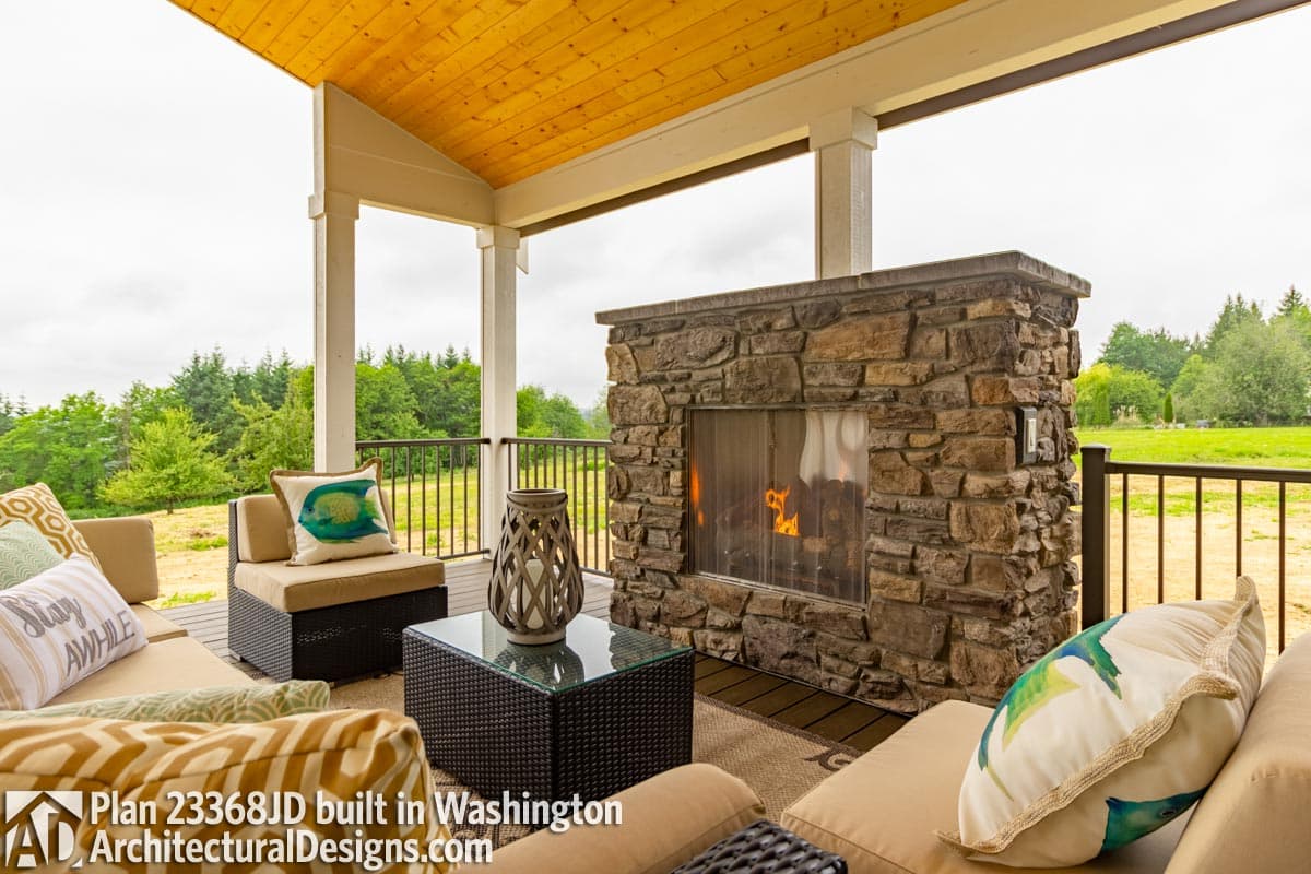 Plan 23368JD: Craftsman Home Plan with Fantastic Outdoor Living Room - Image #6 - Craftsman, New American, Northwest, Ranch, Rustic