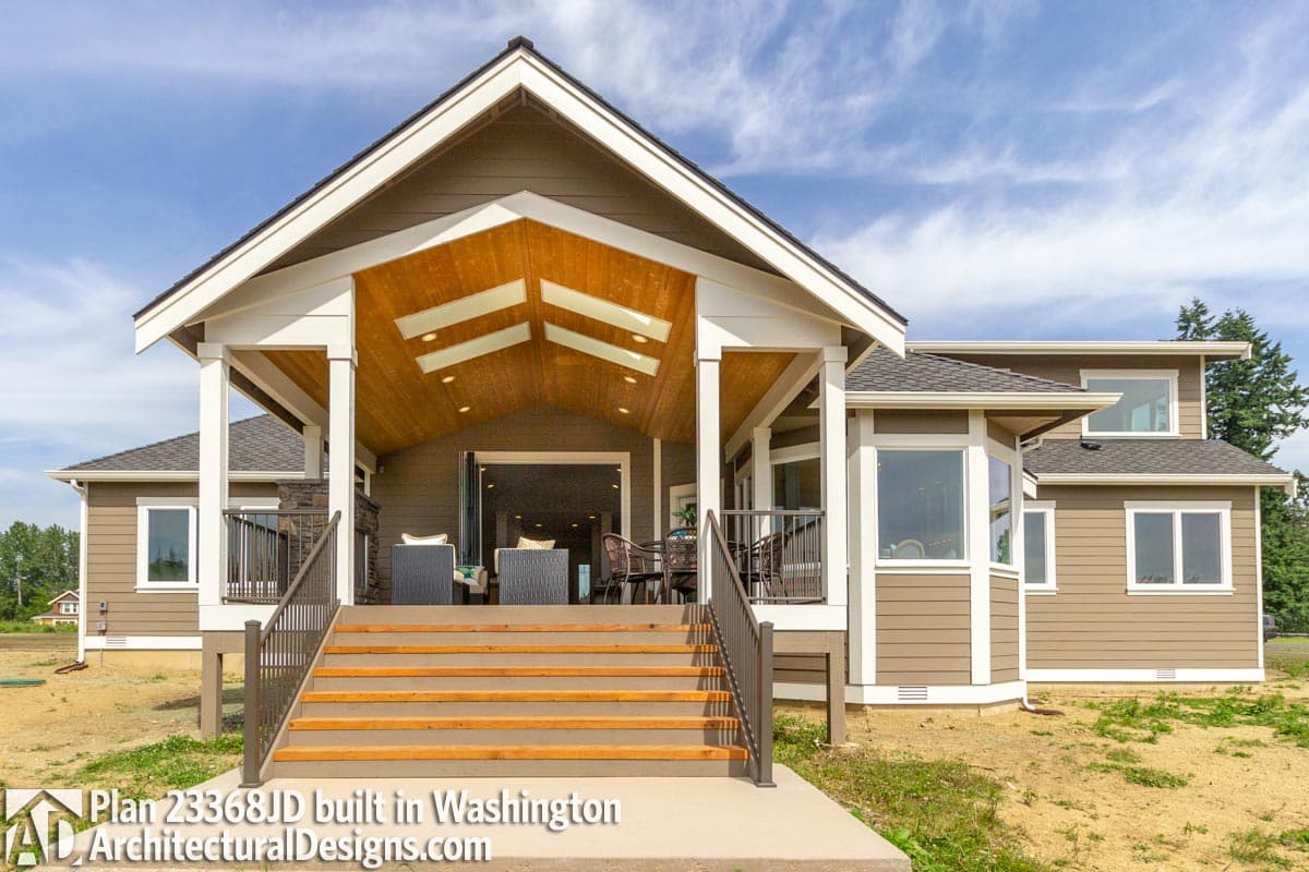 Plan 23368JD: Craftsman Home Plan with Fantastic Outdoor Living Room - Image #7 - Craftsman, New American, Northwest, Ranch, Rustic