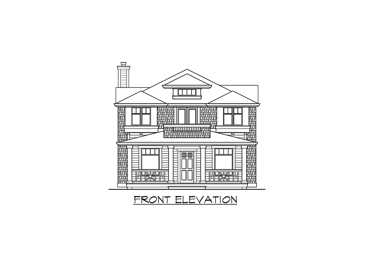 Plan 2337JD: Craftsman Four Square Style House Plan with Master Up or Down - 2500 Sq Ft - Image #20 - Contemporary, Craftsman, New American, Northwest, Prairie