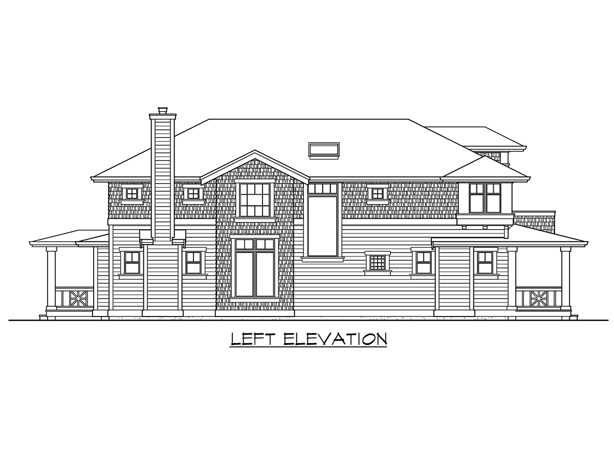 Plan 2337JD: Craftsman Four Square Style House Plan with Master Up or Down - 2500 Sq Ft - Image #21 - Contemporary, Craftsman, New American, Northwest, Prairie