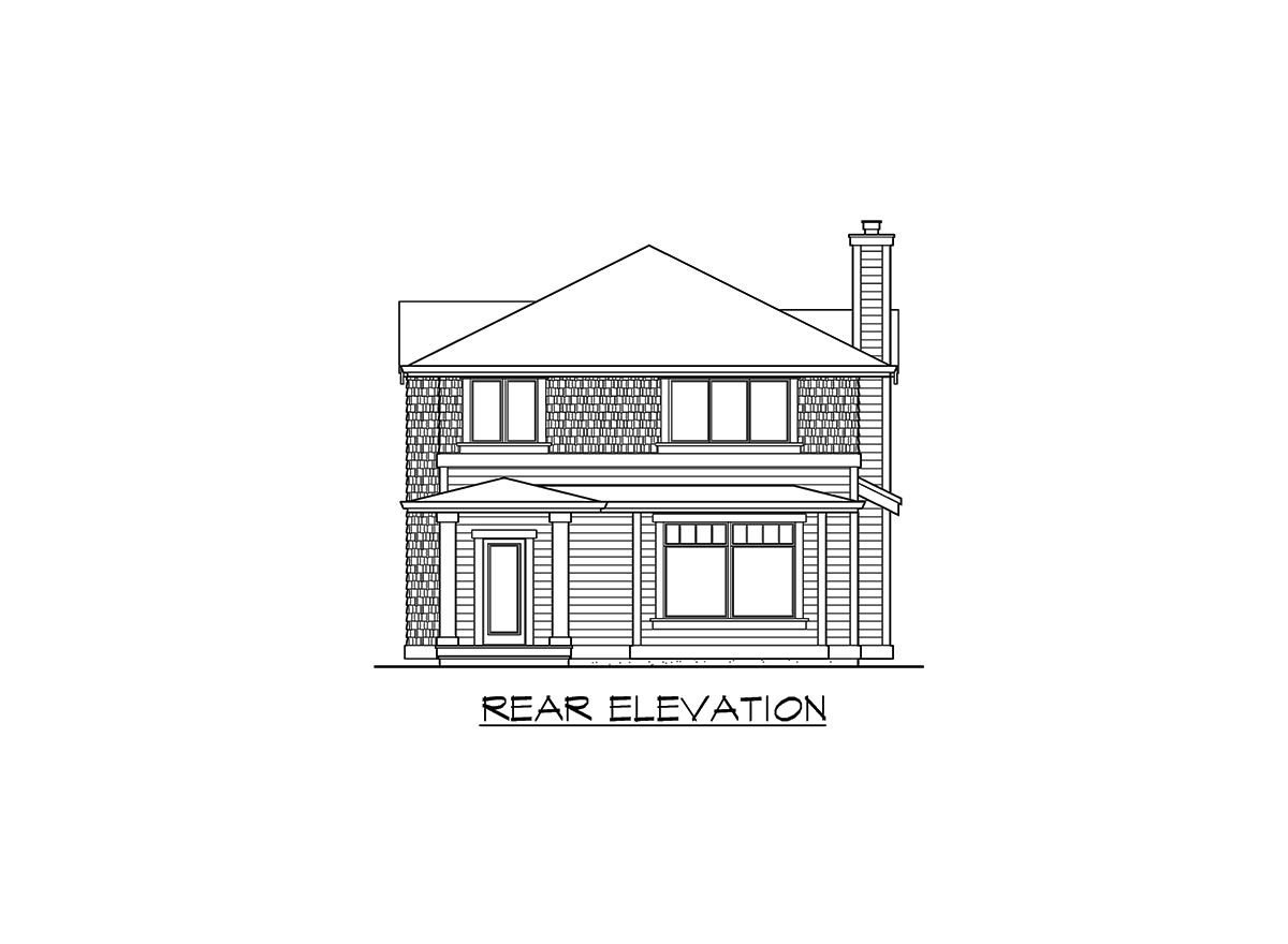 Plan 2337JD: Craftsman Four Square Style House Plan with Master Up or Down - 2500 Sq Ft - Image #22 - Contemporary, Craftsman, New American, Northwest, Prairie