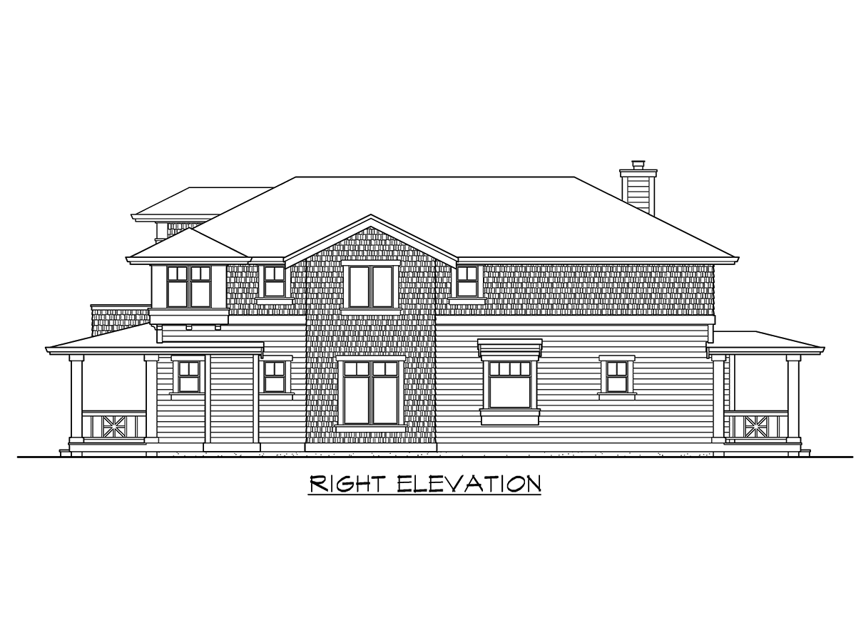 Plan 2337JD: Craftsman Four Square Style House Plan with Master Up or Down - 2500 Sq Ft - Image #23 - Contemporary, Craftsman, New American, Northwest, Prairie
