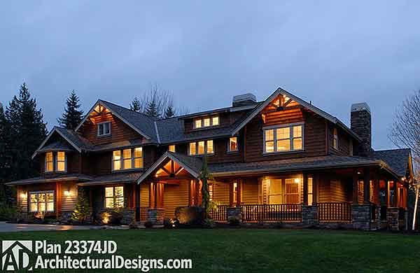 Plan 23374JD: Craftsman Luxury on a Budget - Image #5 - Craftsman, Northwest, Shingle