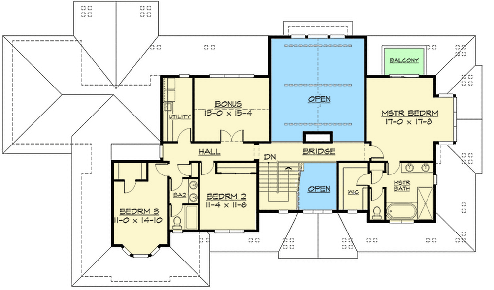 Plan 23374JD: Craftsman Luxury on a Budget - Floor Plan - 2nd Floor - Craftsman, Northwest, Shingle