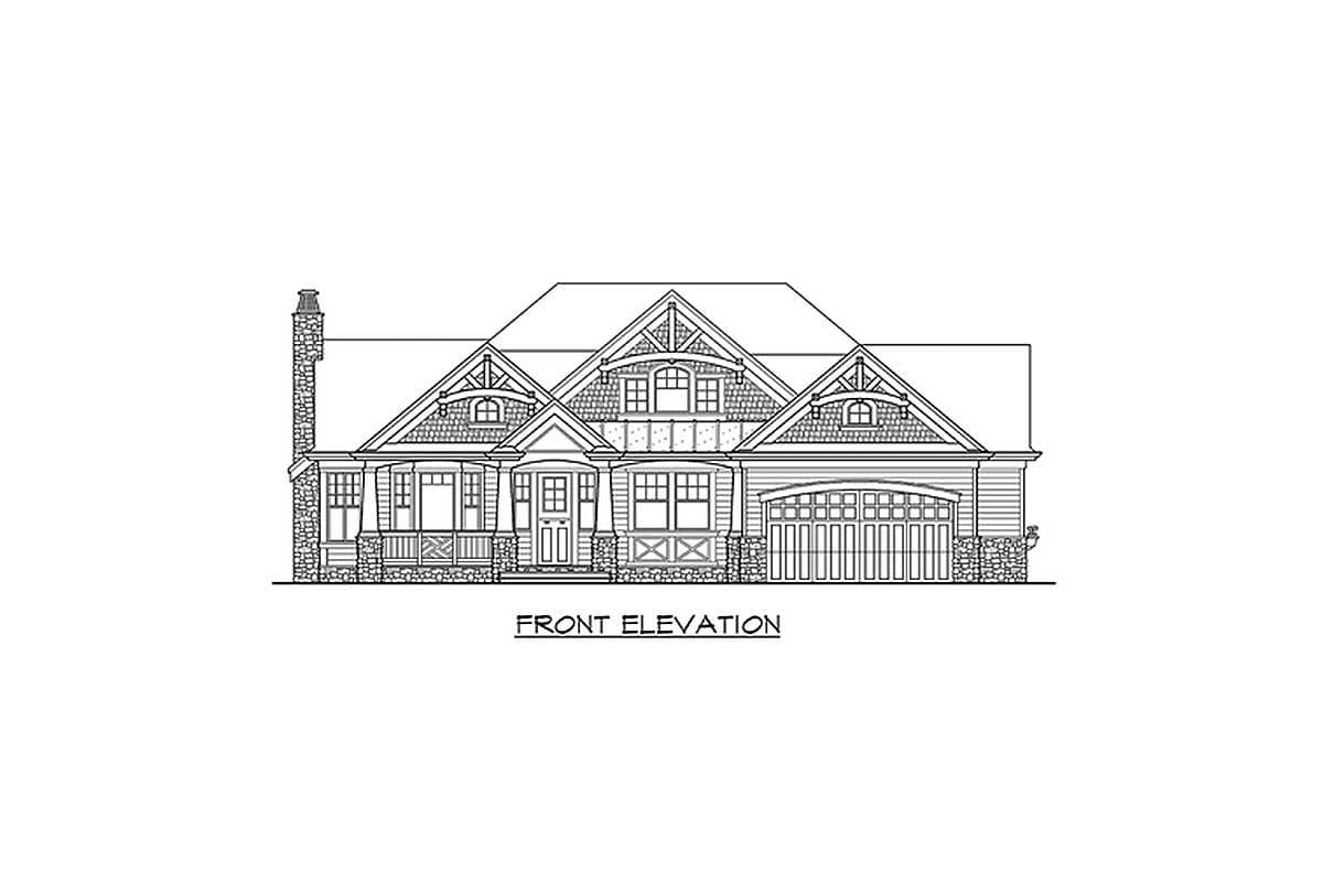 Plan 23375JD: Craftsman Rambler with 3 Beds and a 2-Car Front-Facing Garage - Image #11 - Bungalow, Craftsman, Northwest