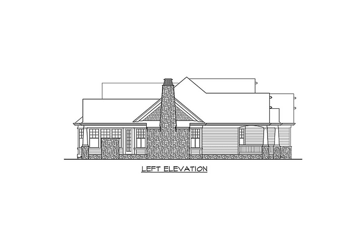 Plan 23375JD: Craftsman Rambler with 3 Beds and a 2-Car Front-Facing Garage - Image #8 - Bungalow, Craftsman, Northwest