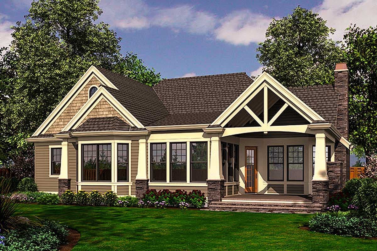 Plan 23375JD: Craftsman Rambler with 3 Beds and a 2-Car Front-Facing Garage - Image #7 - Bungalow, Craftsman, Northwest
