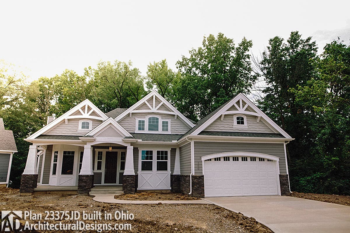 build gallery item - House Plan 23375JD comes to life in Ohio