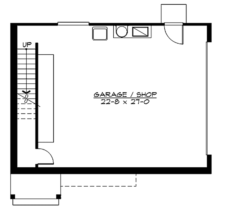 Plan 23379JD: Simple Living House Plan with Drive-Under  - Floor Plan - Drive Under Basement Garage - Cottage, Country, Craftsman, Northwest