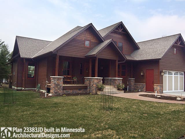 build gallery item - House Plan 23383JD comes to life in Minnesota