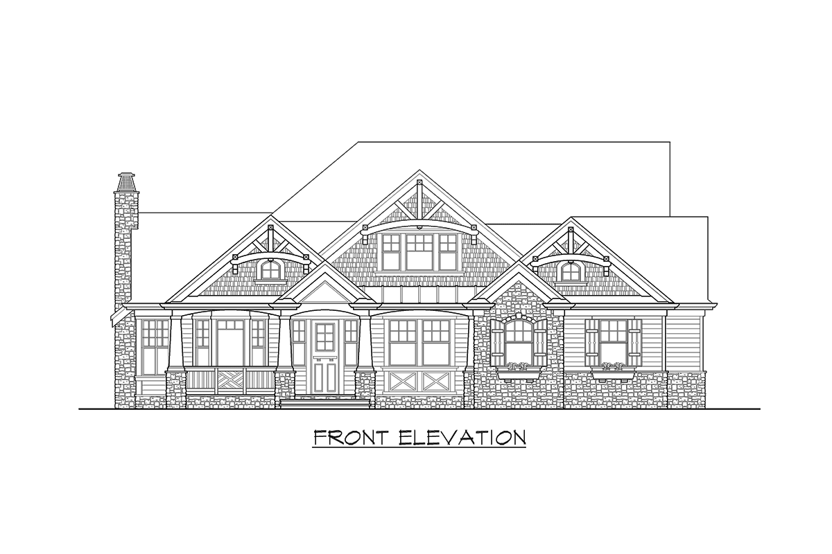 Plan 23384JD: Rambler in Multiple Versions - Image #5 - Bungalow, Craftsman, Northwest