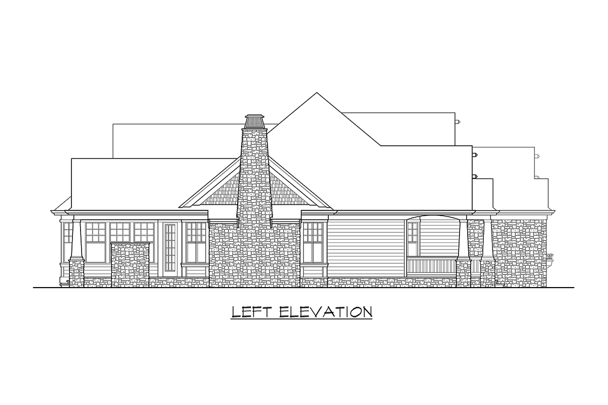 Plan 23384JD: Rambler in Multiple Versions - Image #6 - Bungalow, Craftsman, Northwest