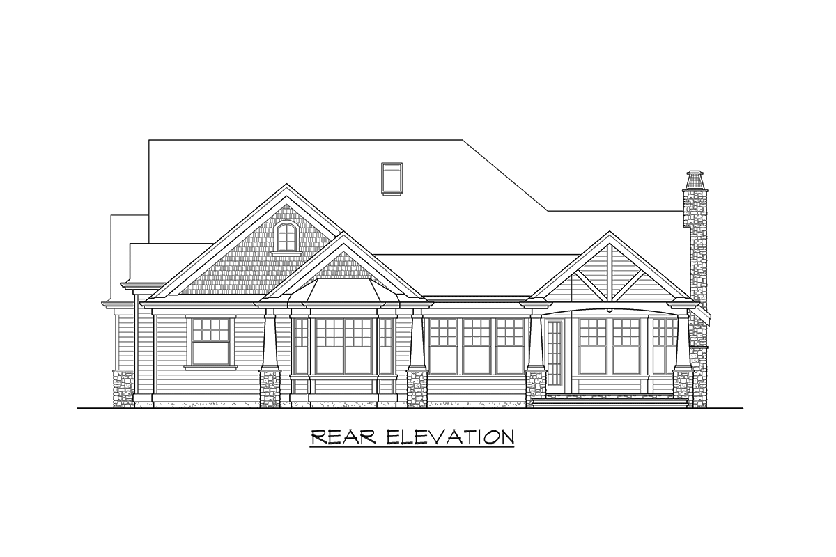 Plan 23384JD: Rambler in Multiple Versions - Image #7 - Bungalow, Craftsman, Northwest