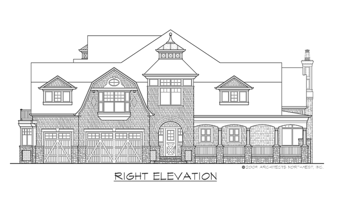 Plan 23394JD: Luxurious Shingle-Style Home Plan - Image #5 - Coastal, Craftsman, Shingle
