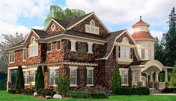 Plan 23395JD: Grand Shingle-style House Plan with Turreted Loft - Image #15 - Coastal, Craftsman, Shingle