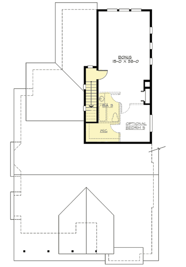 Plan 23400JD: Craftsman Bungalow - Floor Plan - Bonus - Craftsman, Northwest