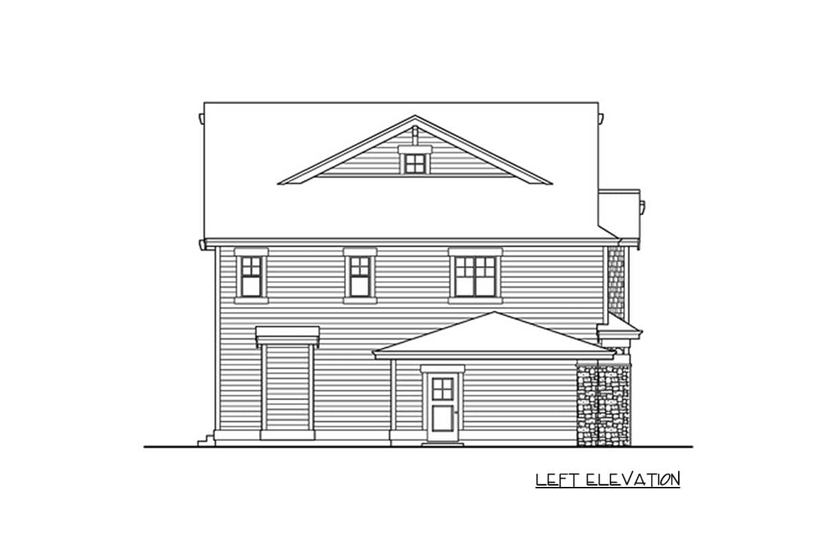 Plan 23401JD: 3-Story Craftsman Home Plan with a 3-Car Garage - Image #4 - Craftsman, Northwest