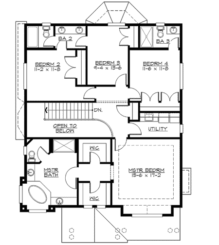 Plan 23403JD: Northwest Charm - Floor Plan - 2nd Floor - Craftsman, Northwest