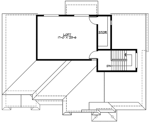 Plan 23407JD: For the Large Family - Floor Plan - 3rd Floor - Northwest, Traditional