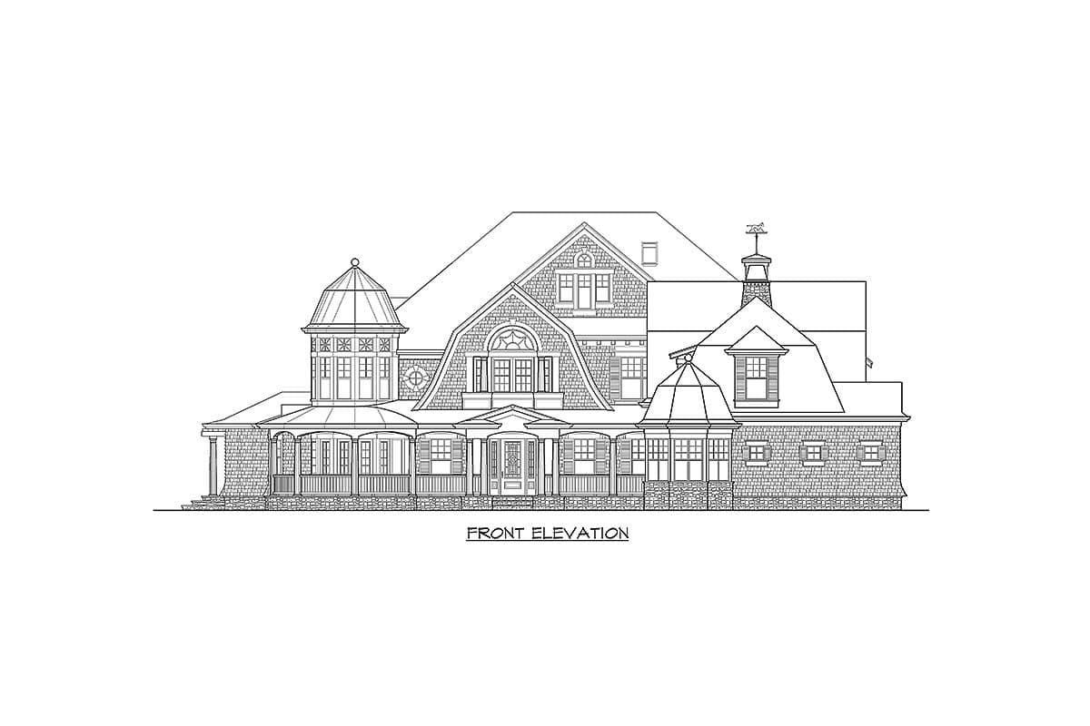 Plan 23414JD: Master Down Newport Masterpiece - Image #14 - Cape Cod, Coastal, Shingle, Traditional
